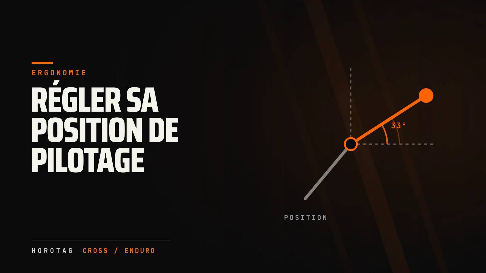 Ergonomie moto cross : régler sa position pour mieux rouler