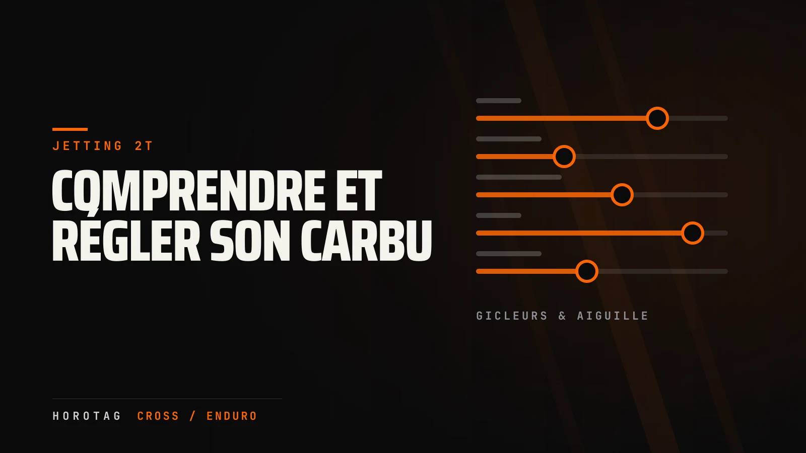 Jetting carburateur moto cross 2T : comprendre et régler