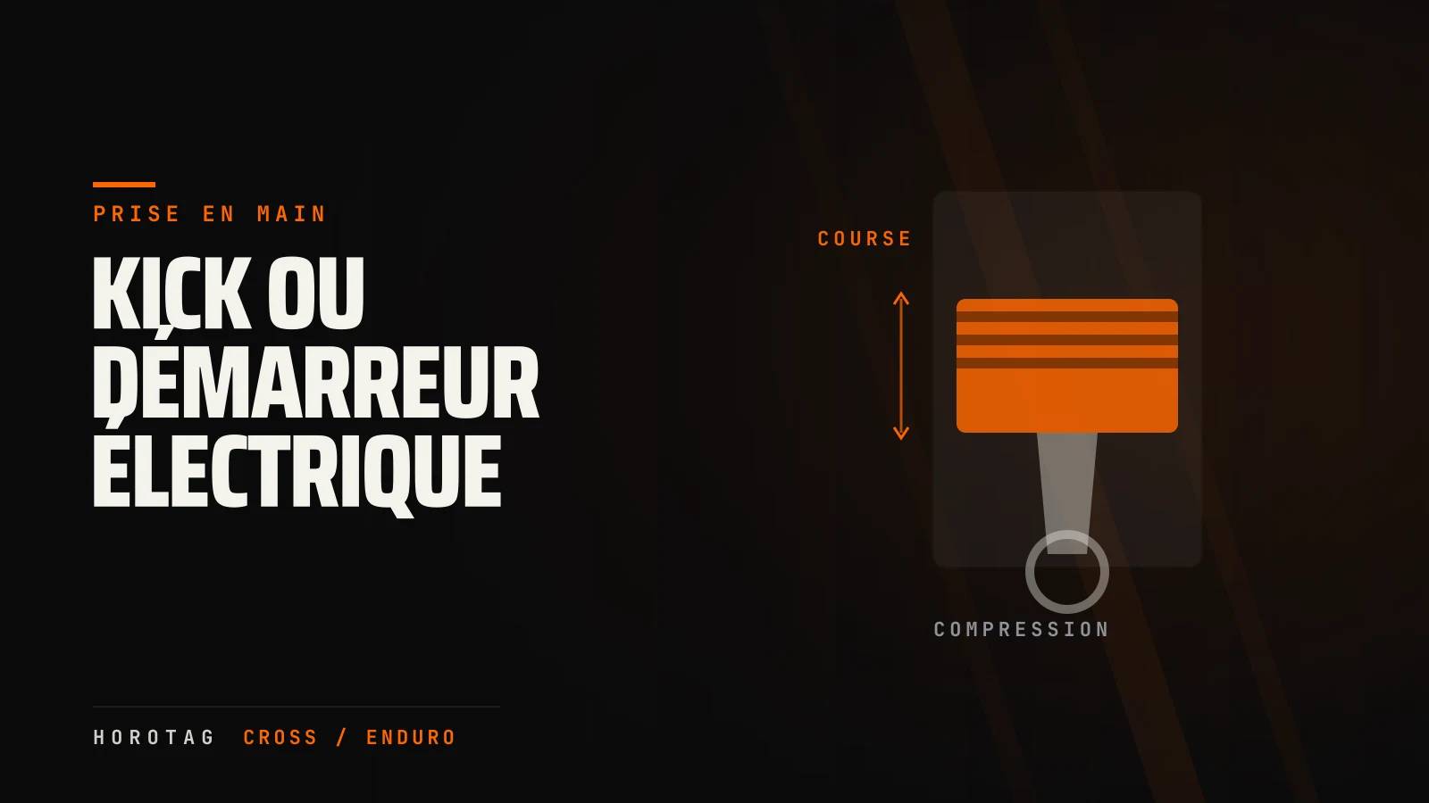 Comment bien démarrer une moto cross : kick et démarreur électrique